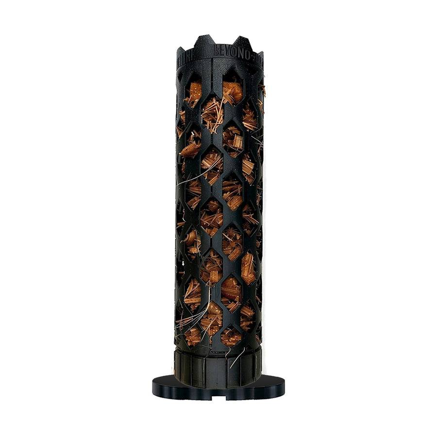 Modular moss pole extension segment with base installed